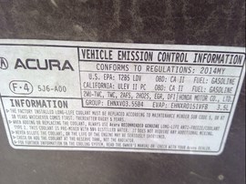 2014 ACURA MDX, GRAY, 3.5L, AT, FWD.  A25061